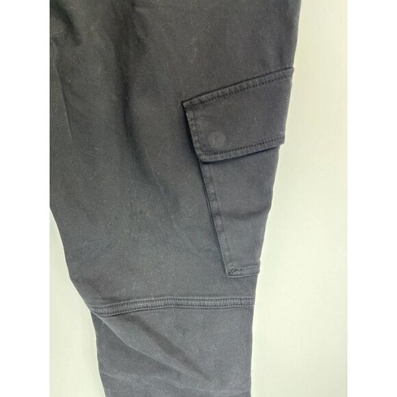 J Brand Womens Black High Rise Utility Cargo Pants Size 26 Margho Zip Ankle $248 - Picture 5 of 14